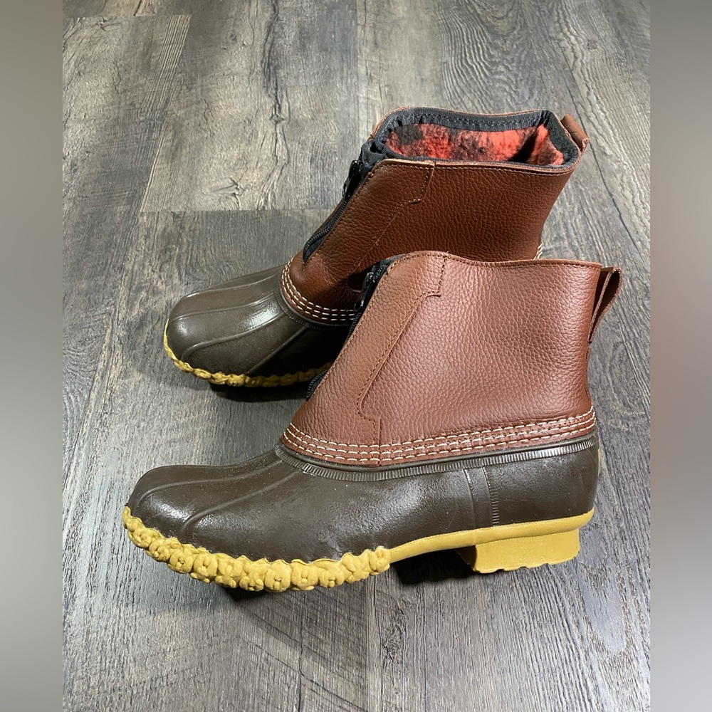 L.L. Bean Brown and Tan Ankle Boots